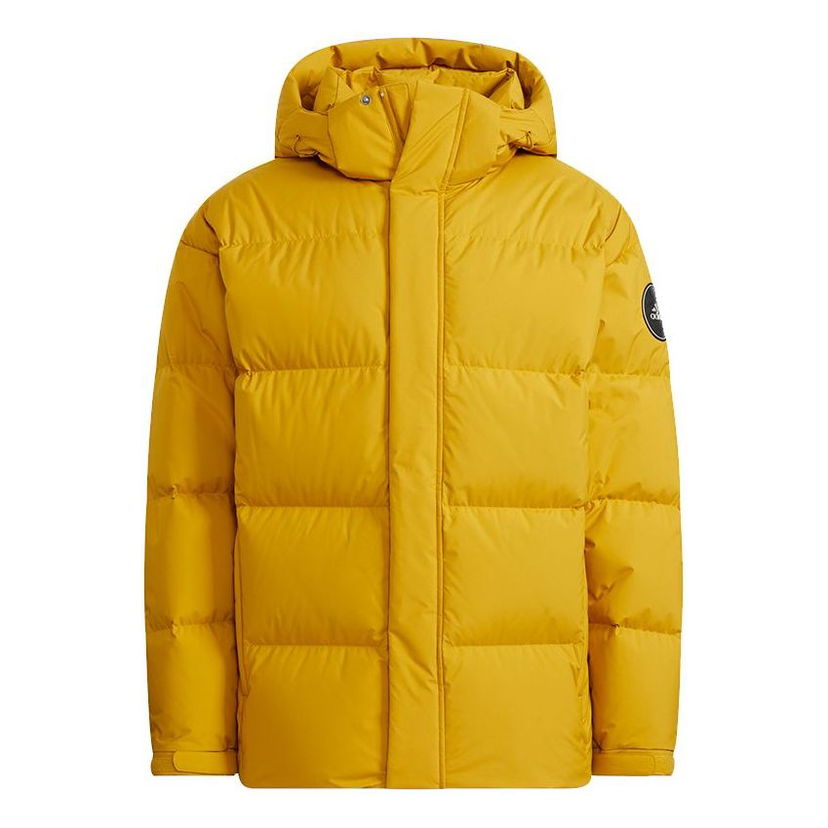 Pufferjacka adidas Originals Puffy Hooded Down Jacket Gul | H23075