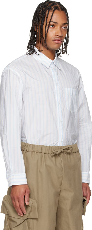 Skjorta Simone Rocha Simone Rocha Easy Striped Shirt Vit | 5394D 1222, 1