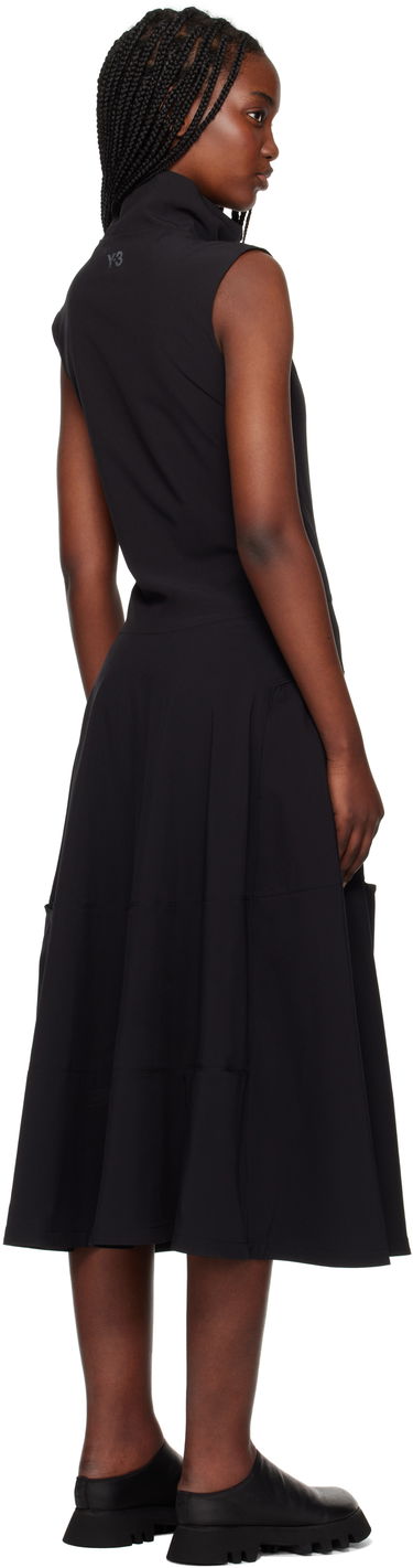 Klä Y-3 Y-3 Half-Zip Midi Dress Svart | JI7087, 2