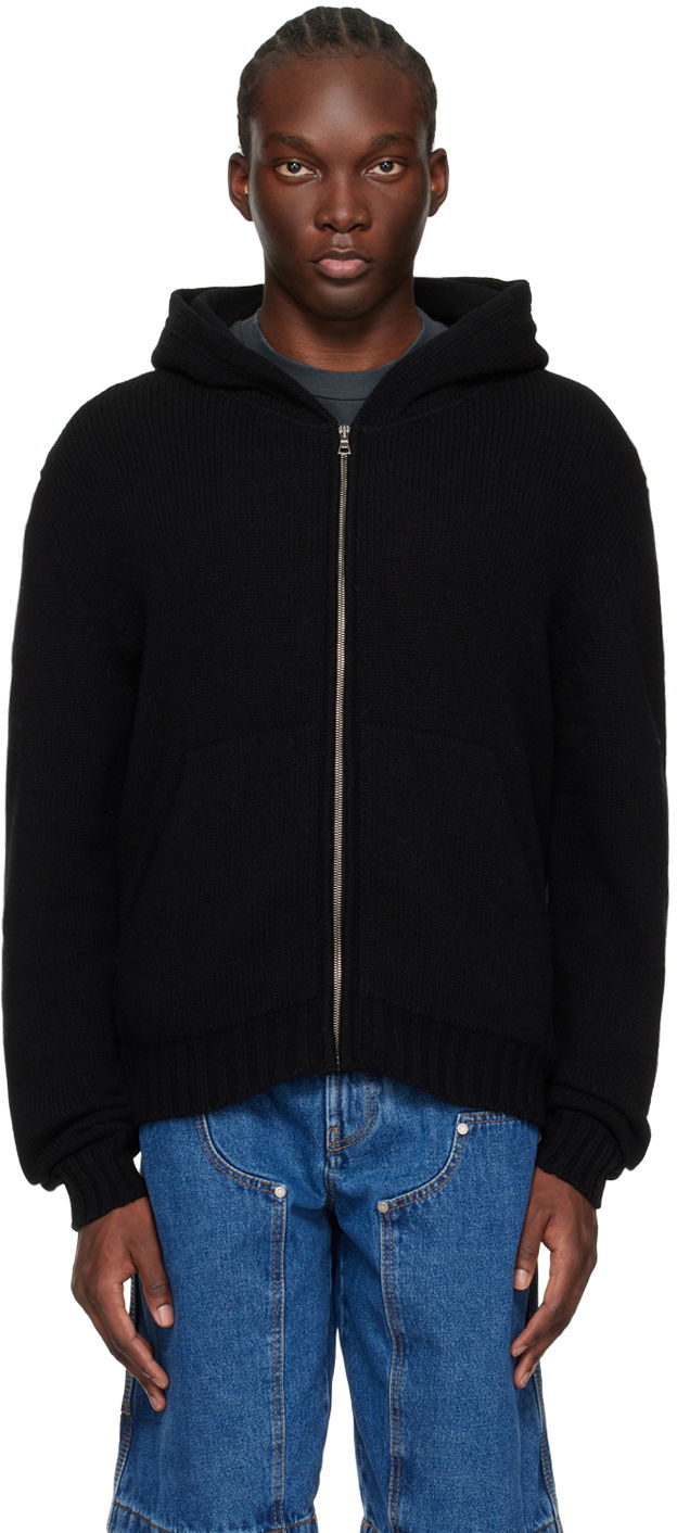 Sweatshirt Palm Angels Embroidered Hoodie Svart | PMHU009C99KNI0011001, 0