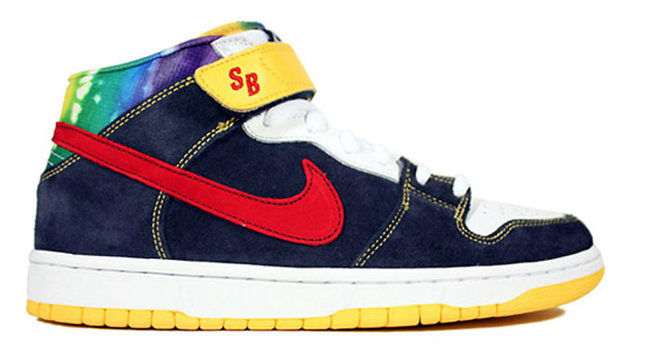 Sneakers och skor Nike SB SB Dunk Mid Tie Dye Mörkblå | 314383-461, 0