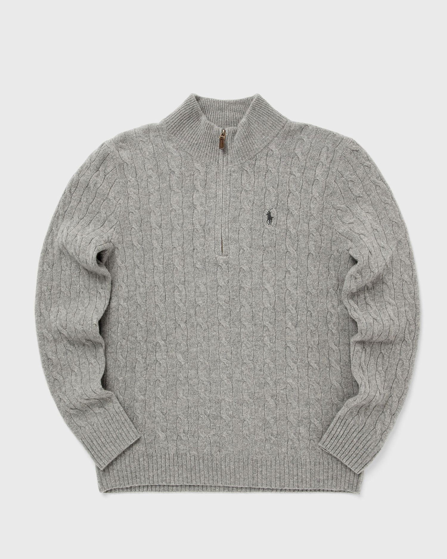 Sweater Polo by Ralph Lauren Cable-Knit Quarter-Zip Pullover Grå | 710876766008, 1