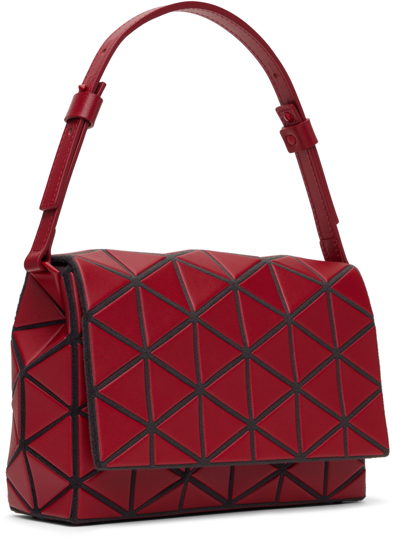 Handväska BAO BAO ISSEY MIYAKE Geometric Patterned Crossbody Handbag Röd | BB48AG251, 1