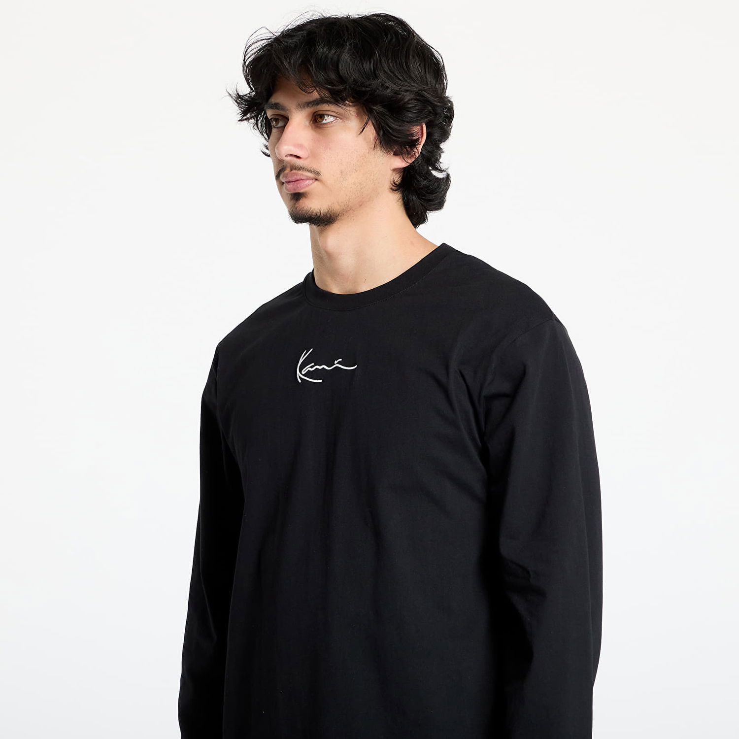 T-shirt Karl Kani Karl Kani Small Signature Long Sleeve T-Shirt Svart | 6024463, 1
