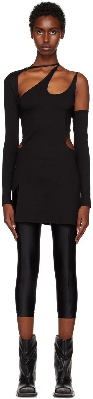 Klä HELIOT EMIL Cutout Long Sleeve Minidress Svart | AW22_W_11_025_P04_BLK01