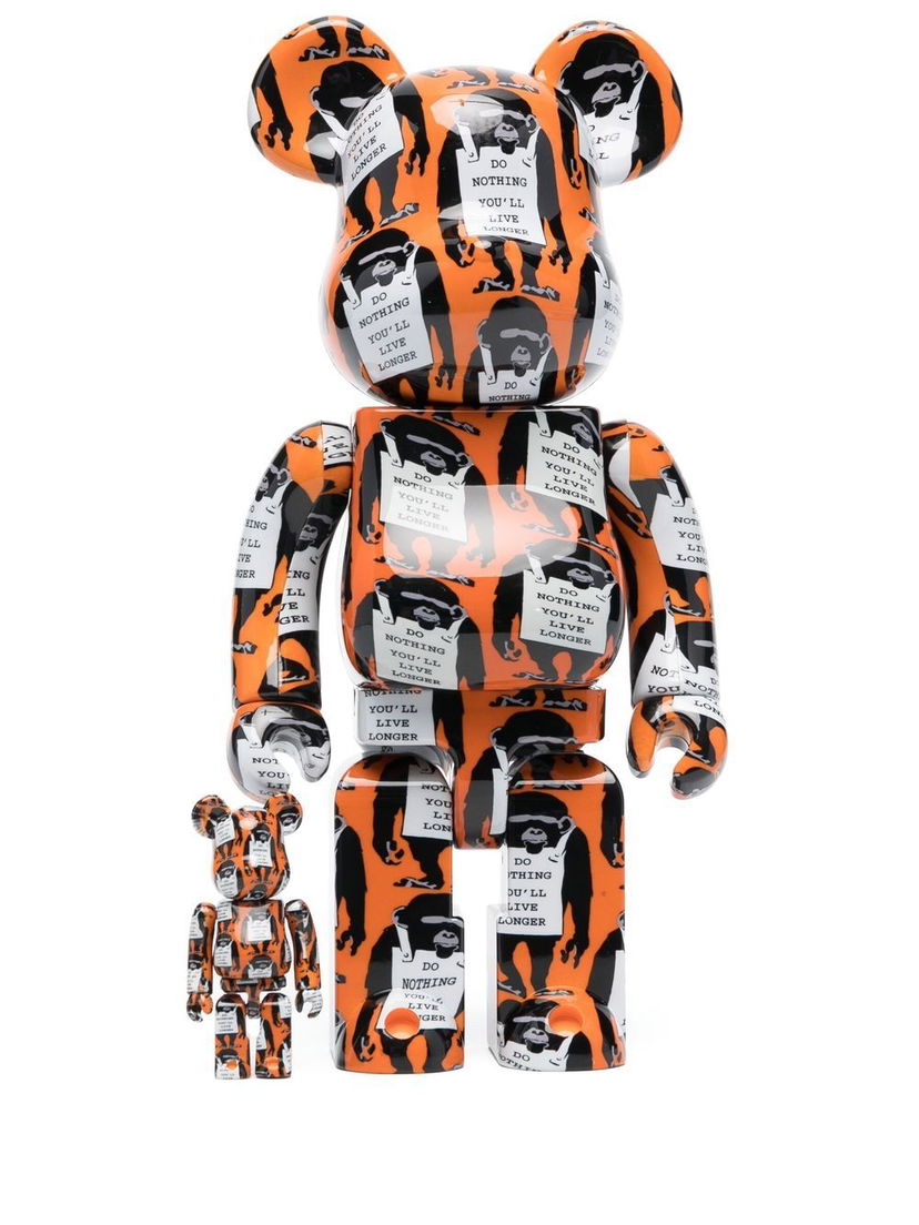 Samlarobjekt Medicom Toy Brandalism Bearbrick toy set - Orange Flerfärgad | BXMDCBBMS40010018787253