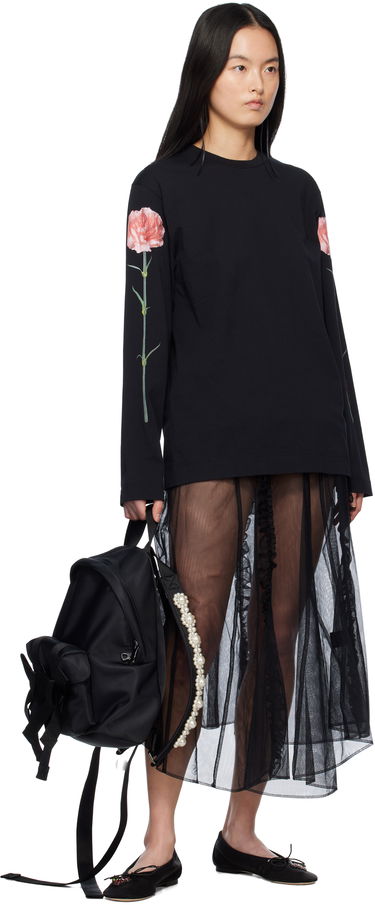 Ryggsäck Simone Rocha Simone Rocha Beaded Utility Bow Backpack Svart | BAG179TB 0761, 3
