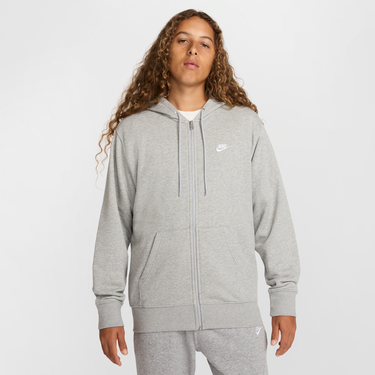 Sweatshirt Nike Nike Club Fleece Full-Zip Hoodie Grå | FN3884-063, 0
