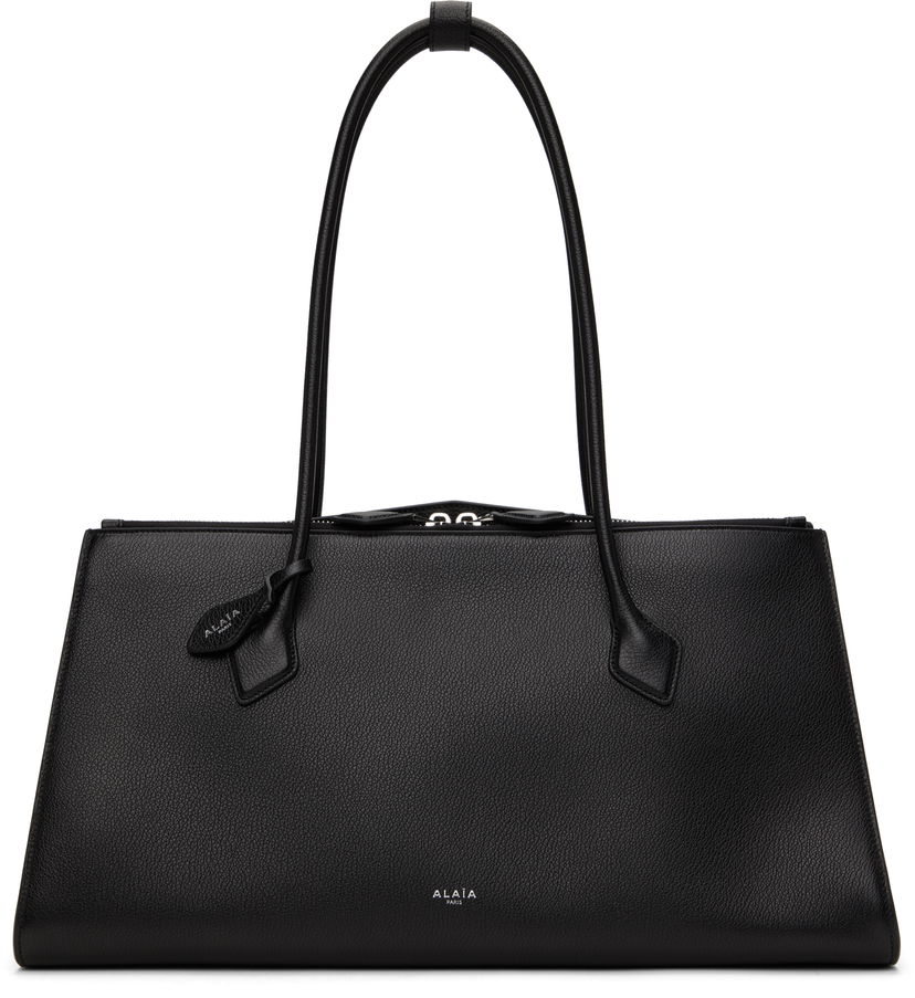 Tygpåse Alaïa 'Le Teckel' Leather Tote Bag Svart | AA1S06043CA321