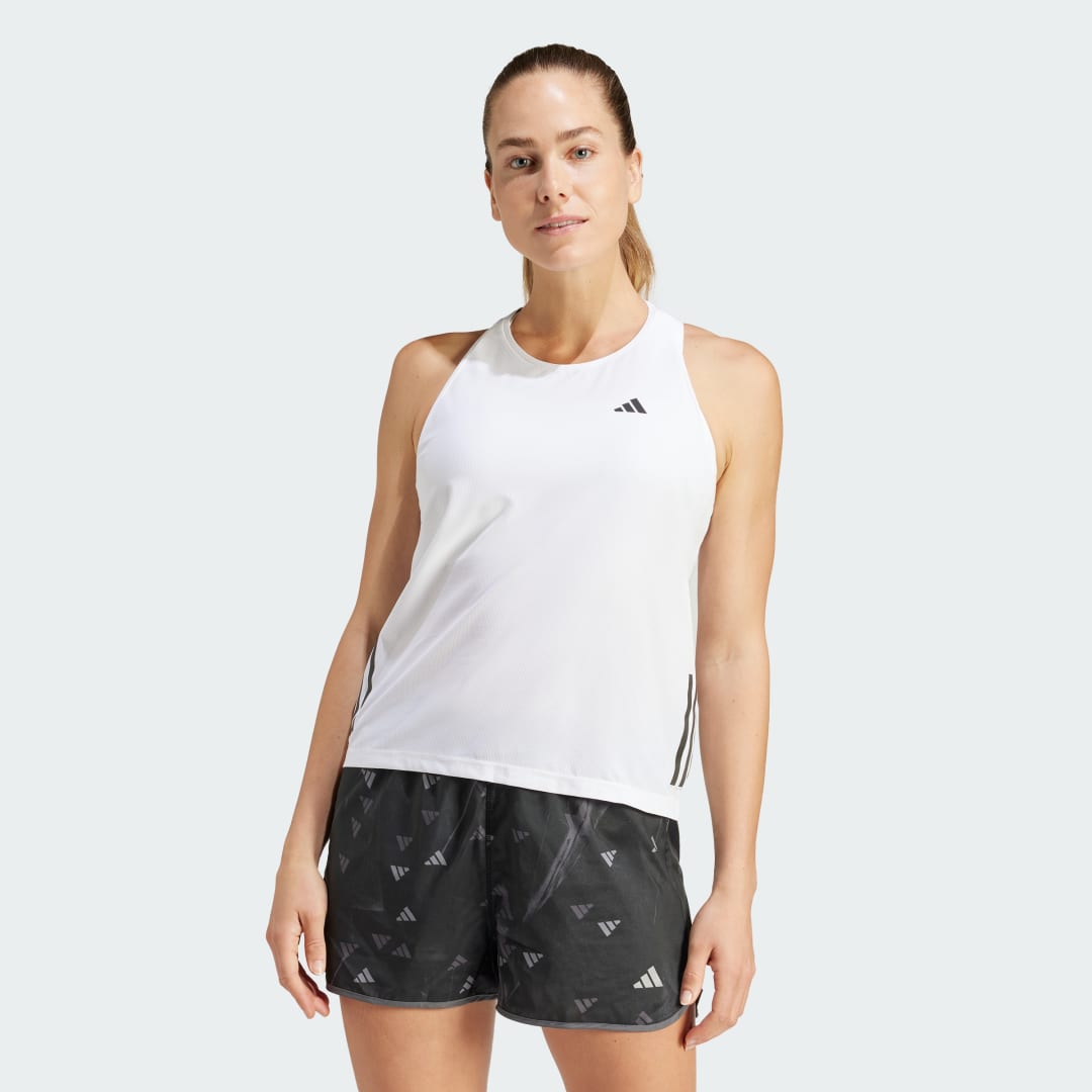 Linne adidas Performance Own the Run Top Vit | IK7441, 0