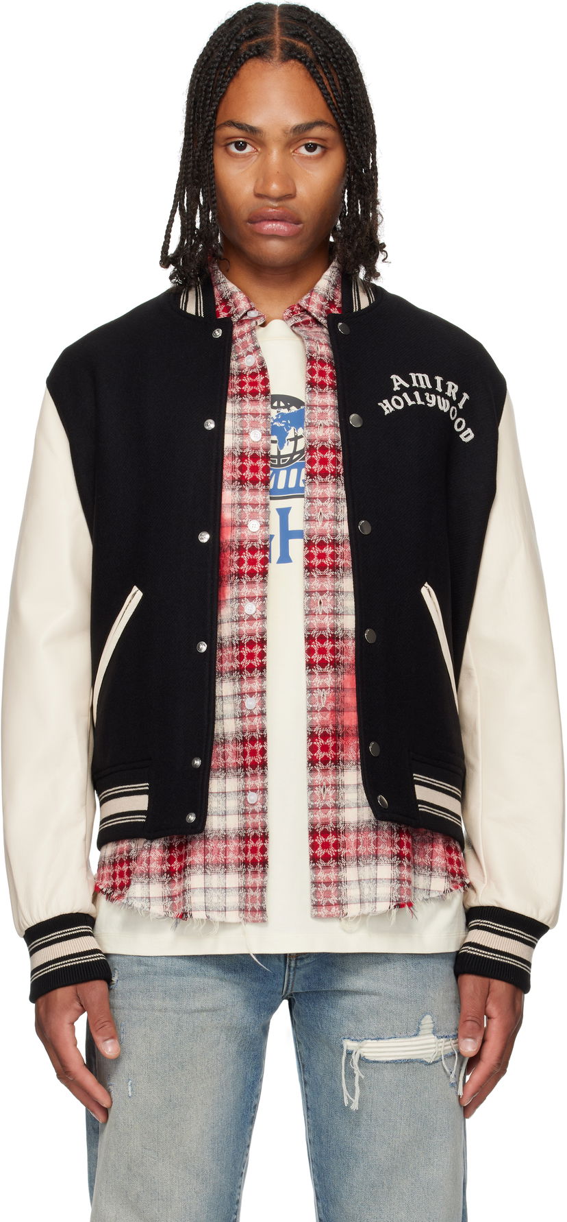 Bomberjacka AMIRI AMIRI Hollywood Bomber Jacket Svart | AMOUBB1066