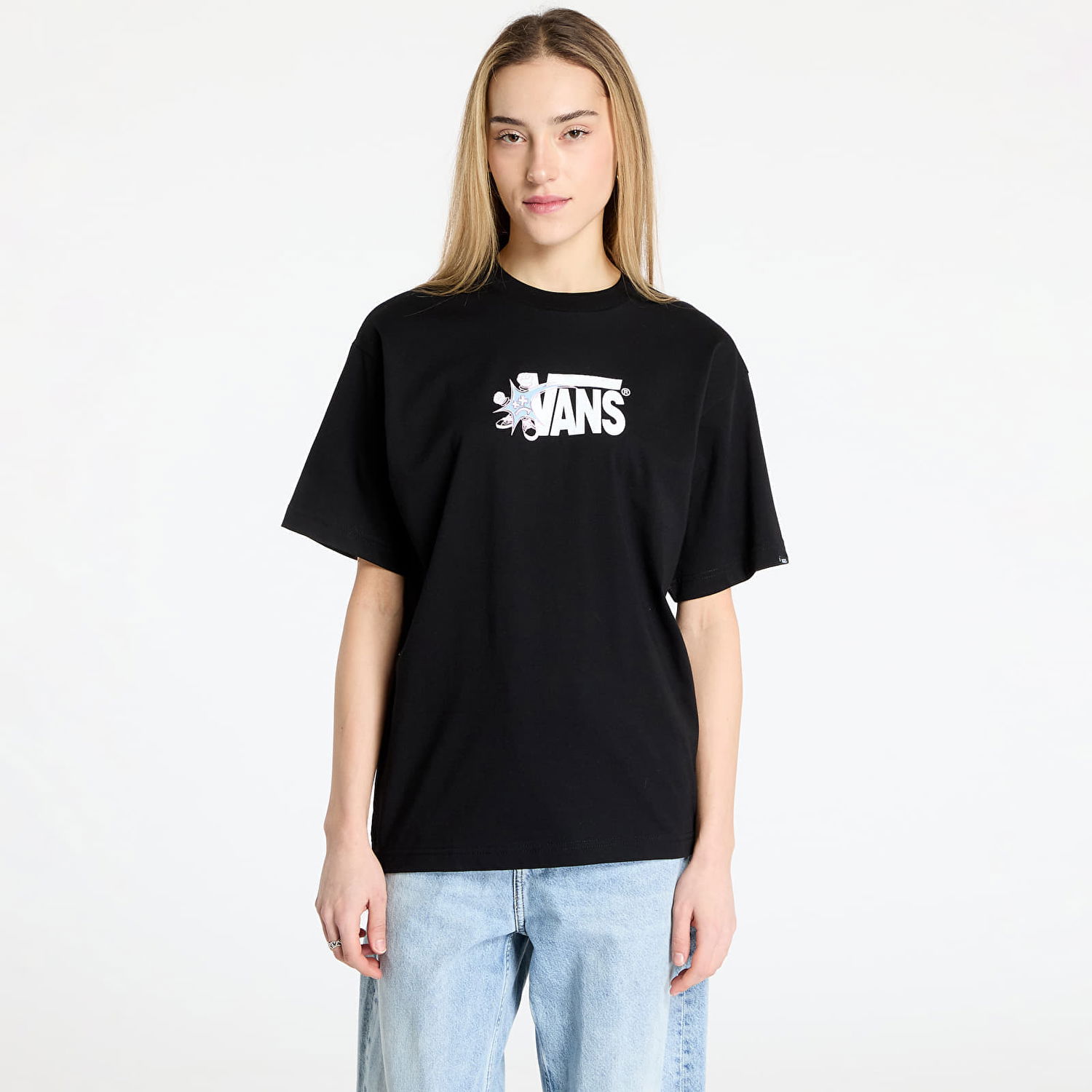 T-shirt Vans Vans Vsuper Short Sleeve T-Shirt Svart | VN000M5DBLK1, 0