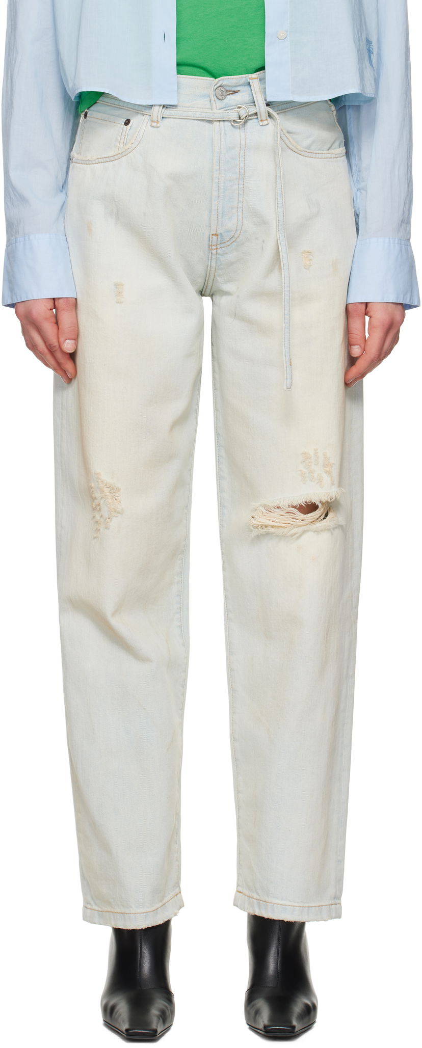 Jeans Acne Studios Acne Studios Loose Fit 1991F Jeans Blå | C00075-