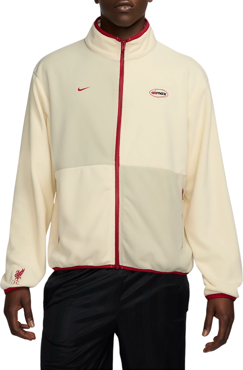 Jacka Nike Liverpool FC Nike Club+ Full-Zip Fleece Jacket Vit | hj1045-113