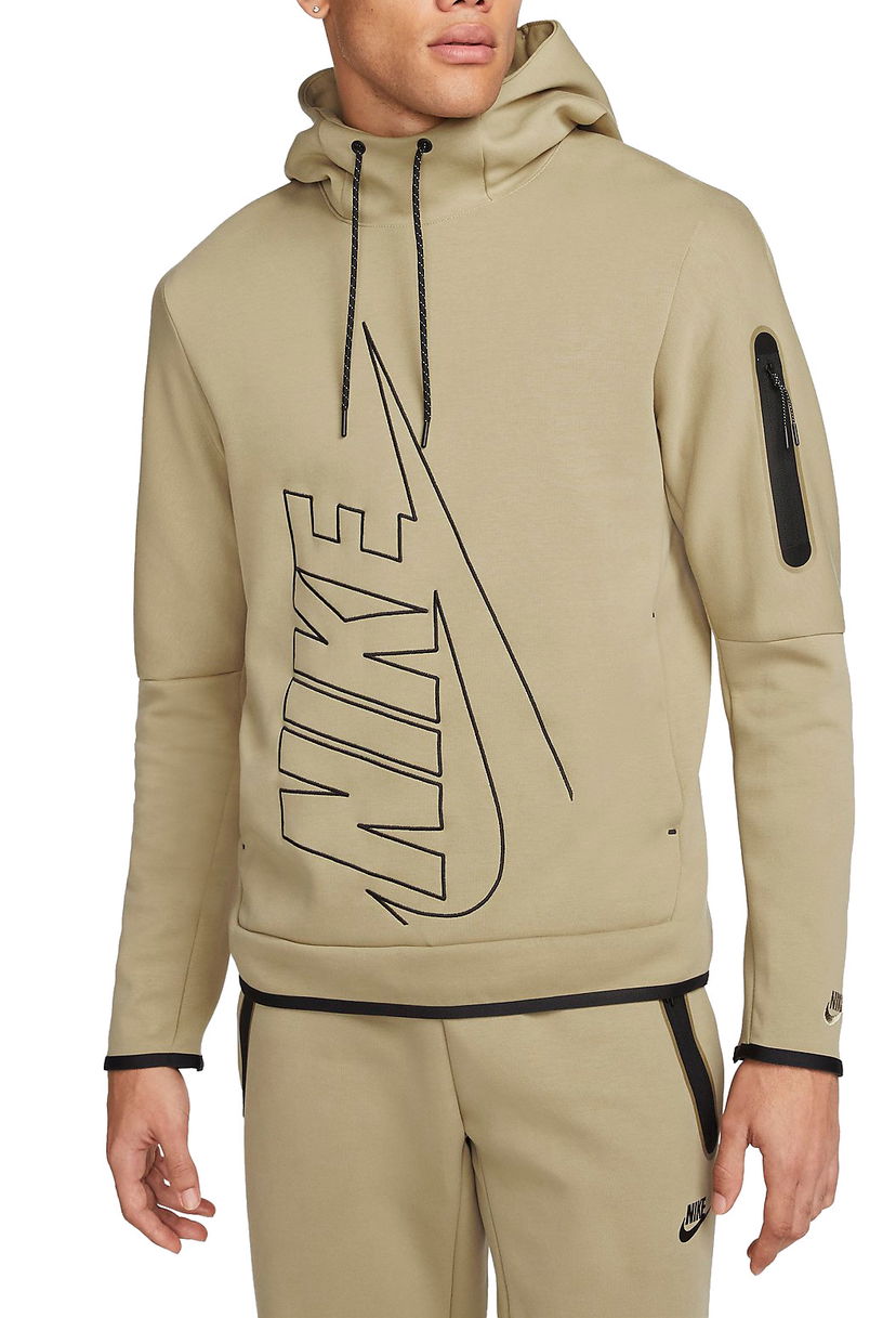 Sweatshirt Nike Tech Fleece Pullover Graphic Hoodie Beige | dx0577-247