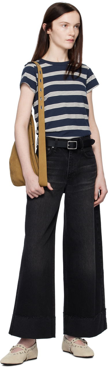 Bälten rag & bone Rag & Bone Leather Boyfriend Belt Svart | W272162DP, 2