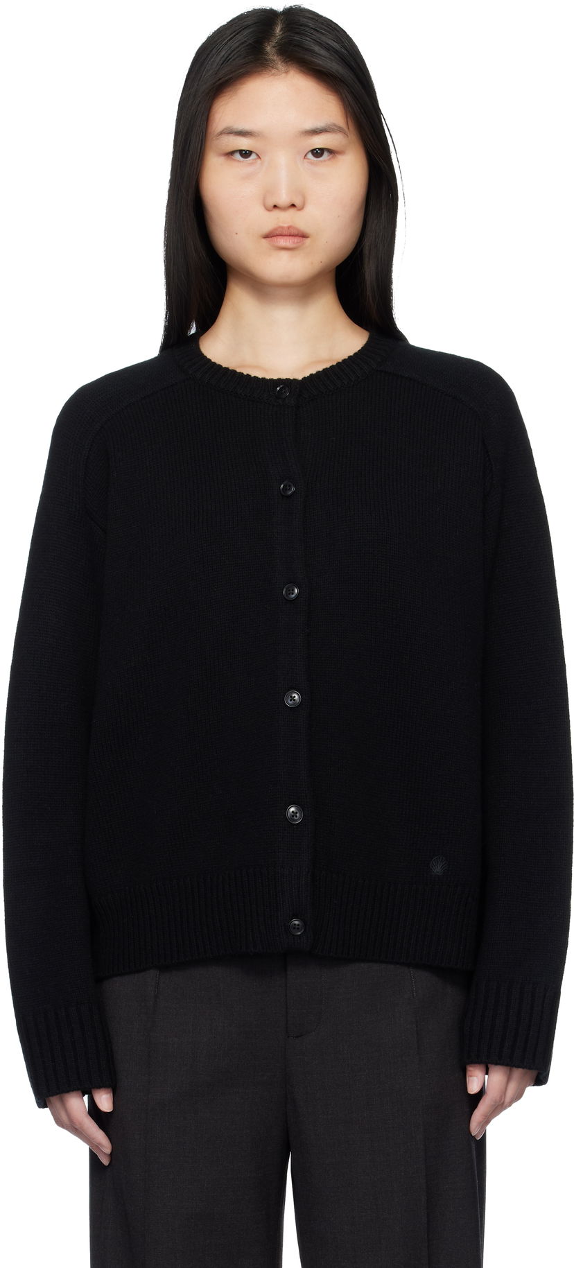 Sweater Loulou de Saison Loulou de Saison Aidar Cardigan Svart | AIDAR