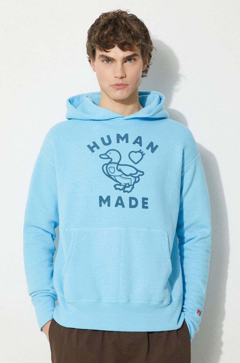 Sweatshirt Human Made Graphic Print Hoodie Blå | HM27CS028