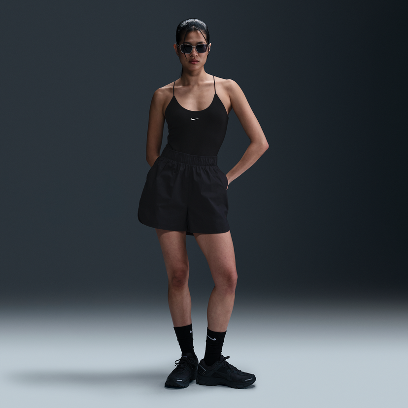 Shorts Nike Sportswear Chill Poplin Mid-Rise 5" Shorts Svart | HJ0721-010