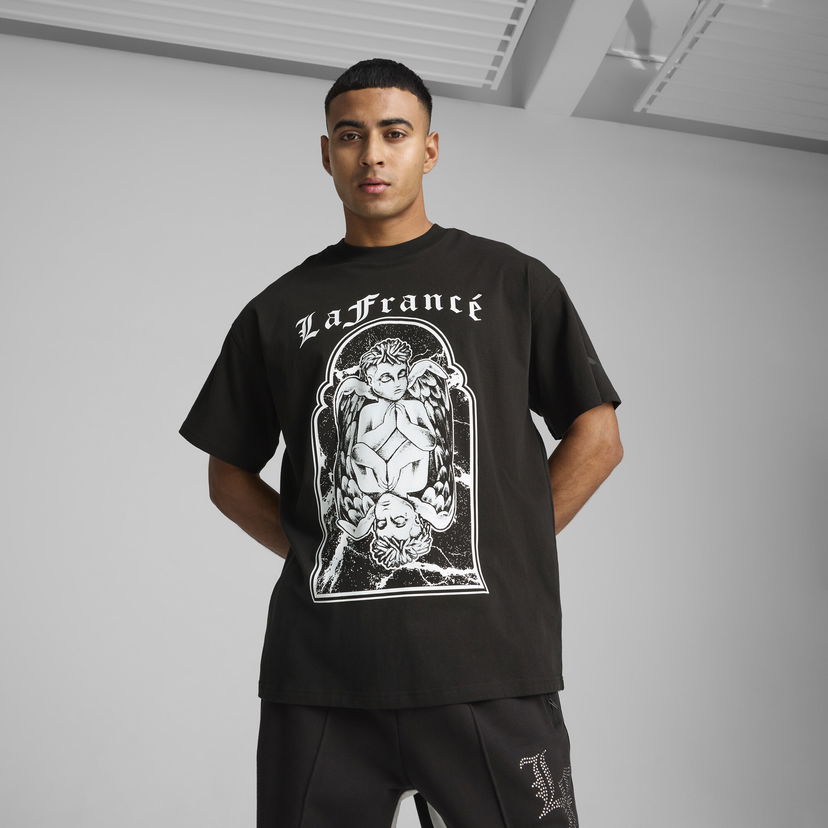 T-shirt Puma Hoops x LaFrancé Graphic T-Shirt Svart | 630778_01