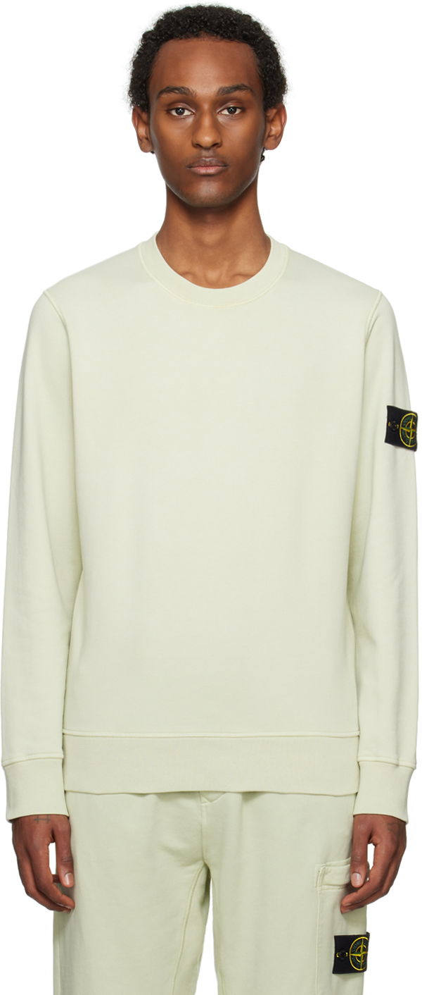 Sweatshirt Stone Island Patch Sweatshirt Beige | 801563051
