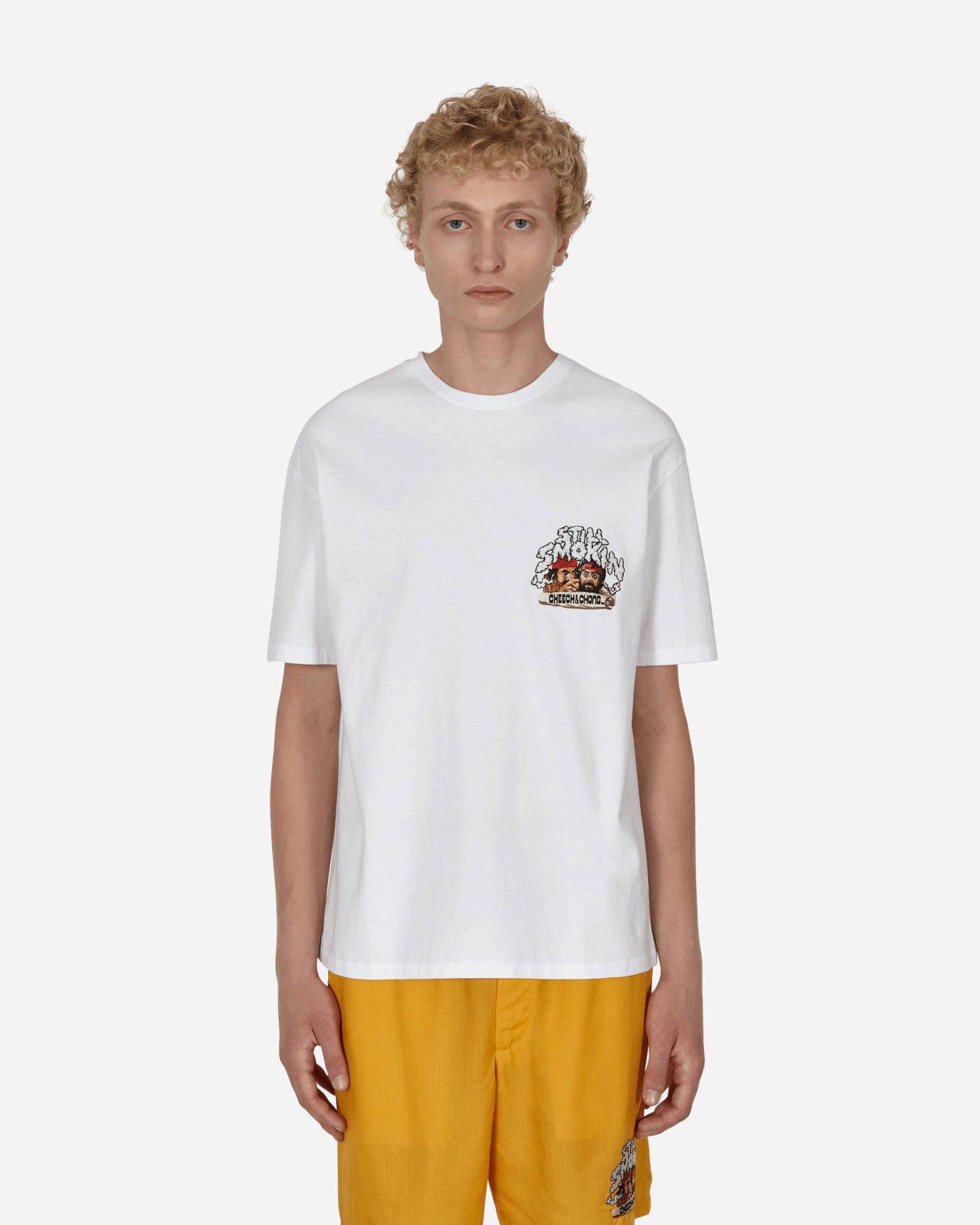 T-shirt WACKO MARIA Still Smokin' Washed Heavy Weight T-Shirt Vit | CCSS-WM-WT02 WHITE, 0