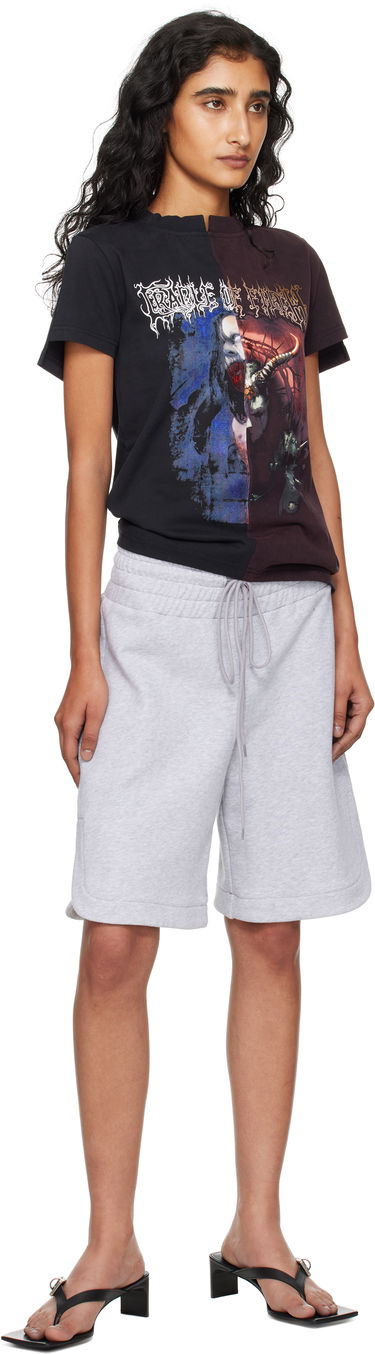 T-shirt VETEMENTS VETEMENTS Cradle of Filth Cut-Up Fitted T-Shirt Svart | WCF76TR930BR, 3