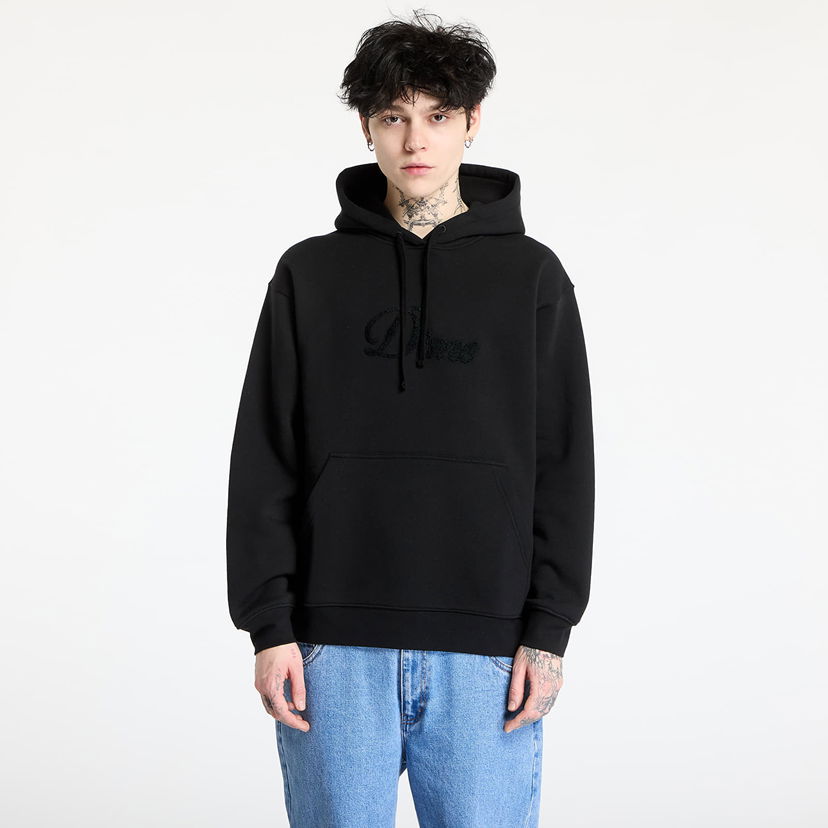 Sweatshirt Dime DIME Cursive Logo Hoodie Svart | DIMEHO2449BLK