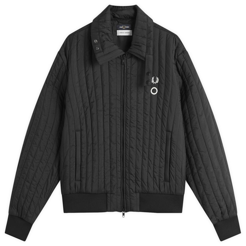 Bomberjacka Fred Perry x Craig Green Quilted Jacket Size Large Svart | SJ1131-102