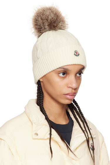 Pufferjacka Moncler Moncler Wool & Cashmere Pom Pom Beanie Brun | K10933B00022M4281, 3