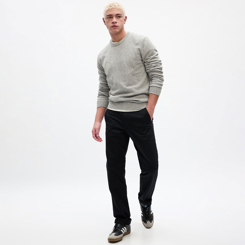 Sweater GAP Sweater Warmest Crew Light Grey Marle XL Grå | 810794-00
