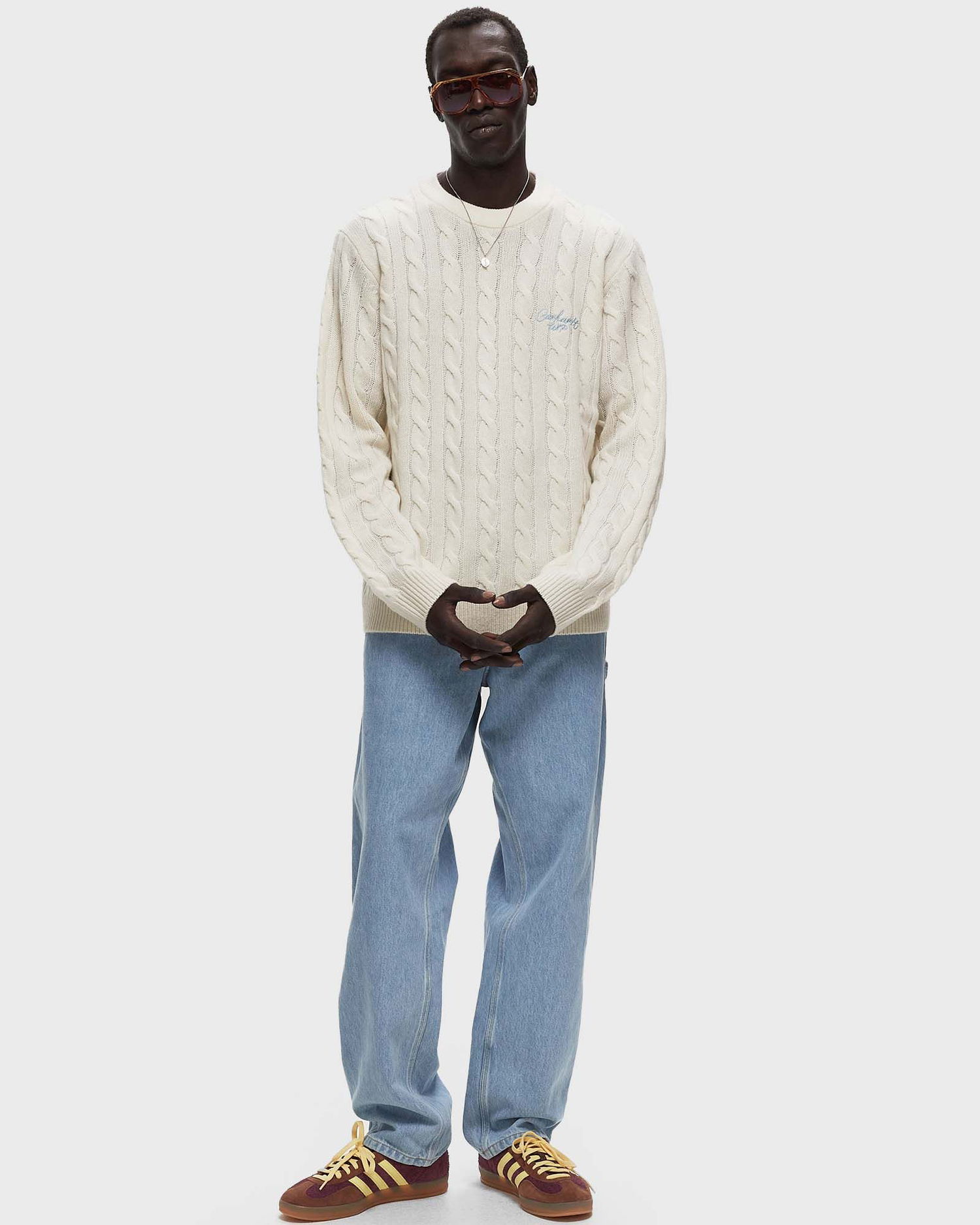 Sweater Carhartt WIP Signature Sweater Vit | I033885.2JHXX, 1