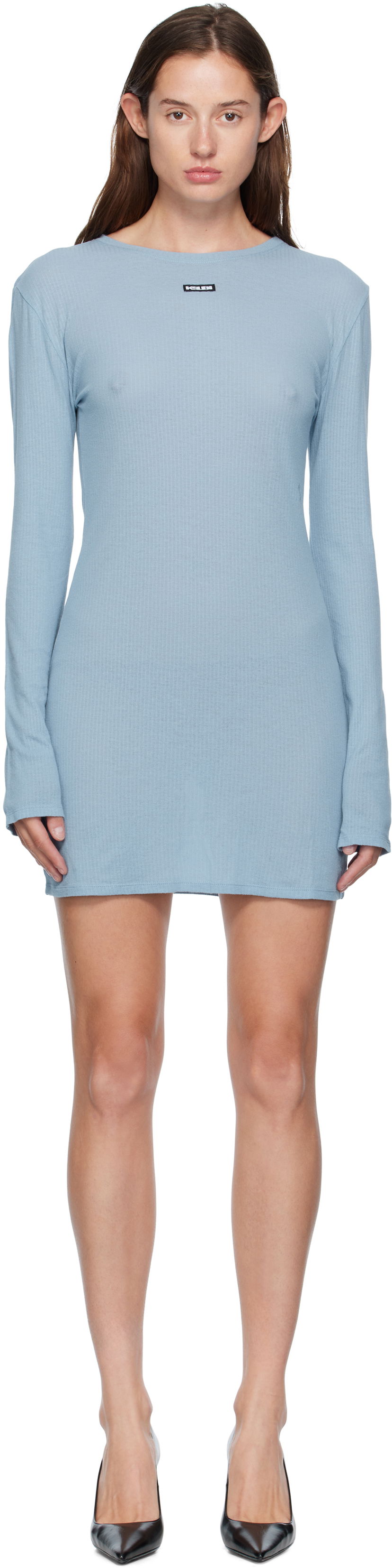 Klä Ksubi Ksubi Crawford Long Sleeve Minidress Blå | WFA25DR008