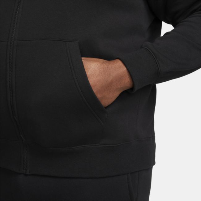 Sweatshirt Nike Club Fleece Full-Zip Svart | BV2645-010, 1