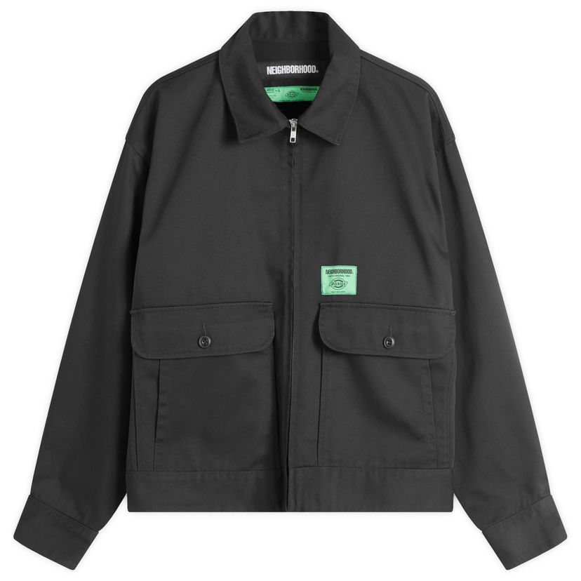 Jacka Neighborhood Dickies Zip Work Jacket Svart | 242VFDKN-JKM01-BLK