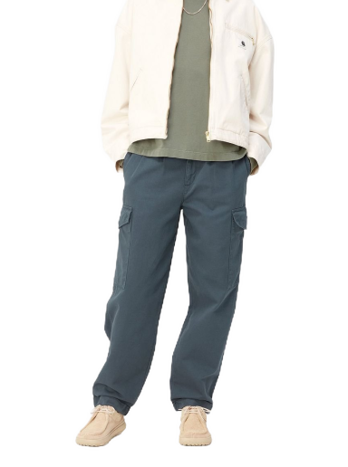 Cargo byxor Carhartt WIP Collins Pant "Ore garment dyed" Mörkblå | I029789_0R_GD