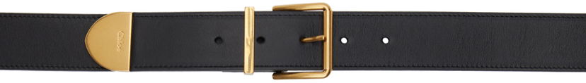 Bälten CHLOÉ Leather Belt With Logo Buckle Svart | CHC23AC029CBC