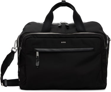 Axelväska BOSS Nylon Logo Hardware Duffle Bag with Detachable Strap Svart | 50548008, 0