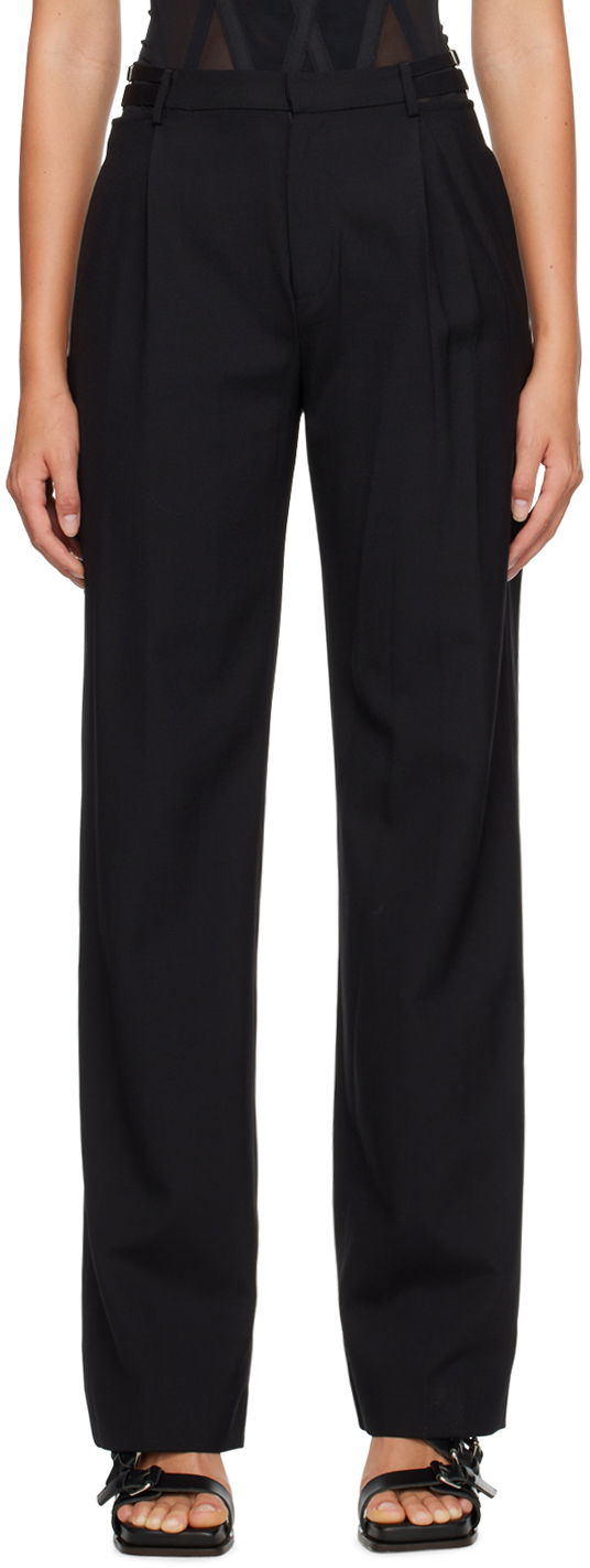 Byxor Dion Lee Black Lingerie High-Waist Dress Pants Svart | C2102R23