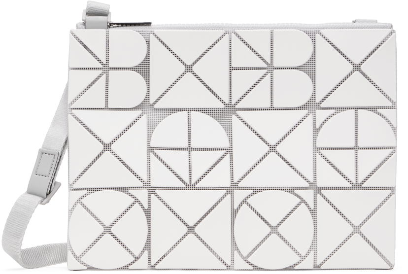 Axelväska BAO BAO ISSEY MIYAKE ISSEY MIYAKE Font Crossbody Bag Vit | BB56AG841