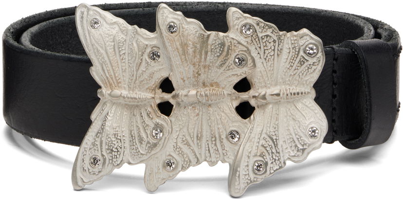 Bälten OUR LEGACY Crystal-Embellished Butterfly Buckle Belt Svart | A4258BO