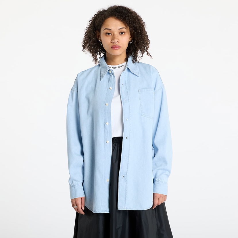 Skjorta CALVIN KLEIN Calvin Klein Jeans Oversized Longsleeve Denim Shirt Blå | J20J225010 1AA