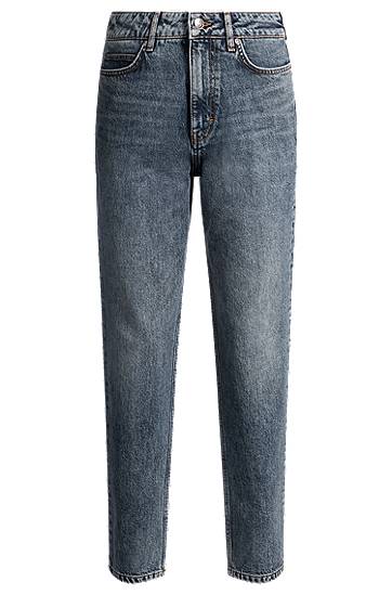 Jeans BOSS Tapered Mom Jeans Blå | 50530317