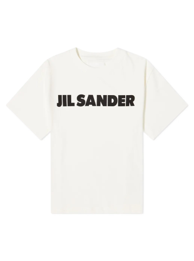 T-shirt Jil Sander Logo Tee Vit | J21GC0001-J45148-102
