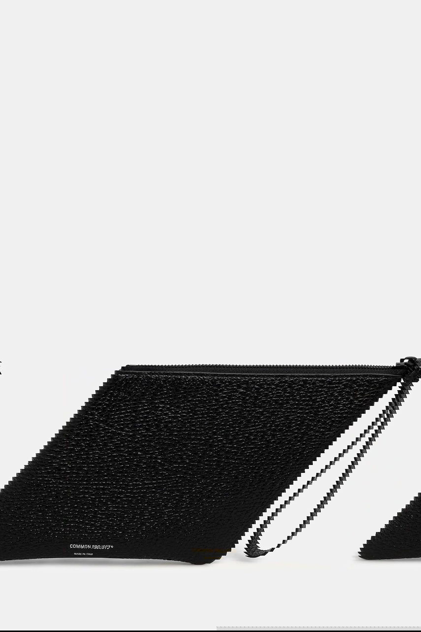 Plånbok Common Projects Pebbled Leather Small Flat Pouch Svart | 9187.7001, 0