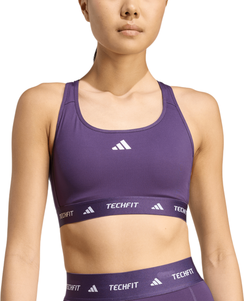 Behå adidas Originals TechFit Medium Support Sports Bra Purpur | jw7242