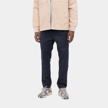 Byxor Carhartt WIP Abbott Pant "Dark Navy rinsed" Mörkblå | I025813_1C_02, 0