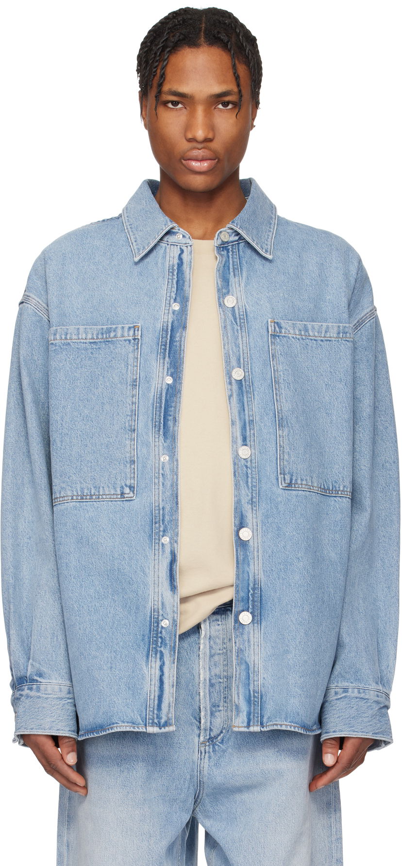 Skjorta AGOLDE AGOLDE Atticus Denim Jacket Blå | A4031B-1206