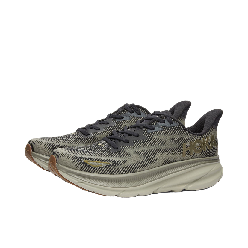 Löpning Hoka One One Men's Clifton 9 Sneakers in Black/Slate, Size UK 10 | END. Clothing Svart | 1127895-BLCKS