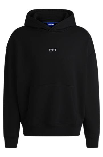 Sweatshirt BOSS Hugo Loose Fit Hoodie Svart | 50510724